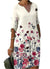 Vrouwen Midi-Jurk Bloemige Print Casual Stijl 0