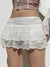 Vrouwen Mini Rok Dubbele Laag Kanten Hoge Taille 2