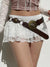 Vrouwen Mini Rok Dubbele Laag Kanten Hoge Taille 3