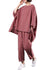 Vrouwen Plus Size Blouse en Broek Set in Ruitpatroon 0