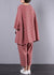 Vrouwen Plus Size Blouse en Broek Set in Ruitpatroon 4
