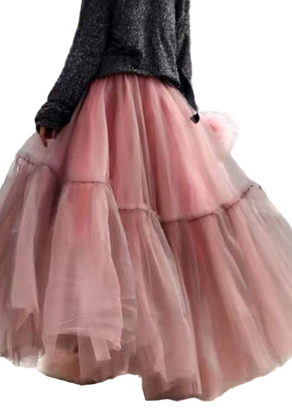 Vrouwen Rimpel Tulle Cirkelrok 0