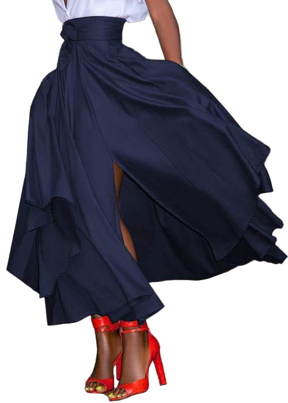 Vrouwen Rok met Rits en Vetersluiting 0