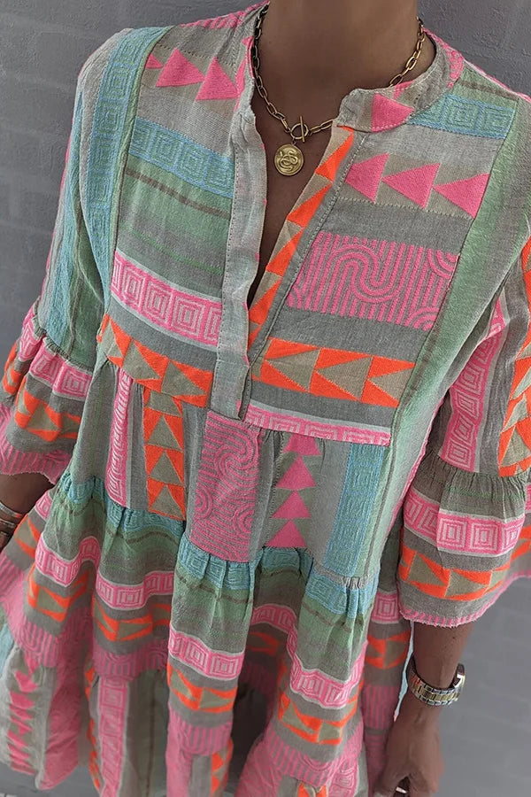 Vrouwen Tuniek Jurk Bohemian Ibiza Stijl 3