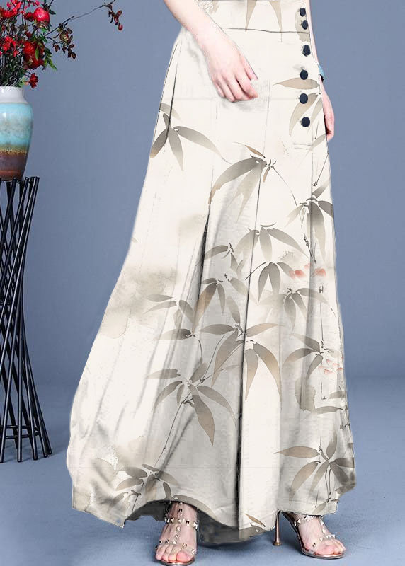 Vrouwen Wijde Pantalon met Knopen 7