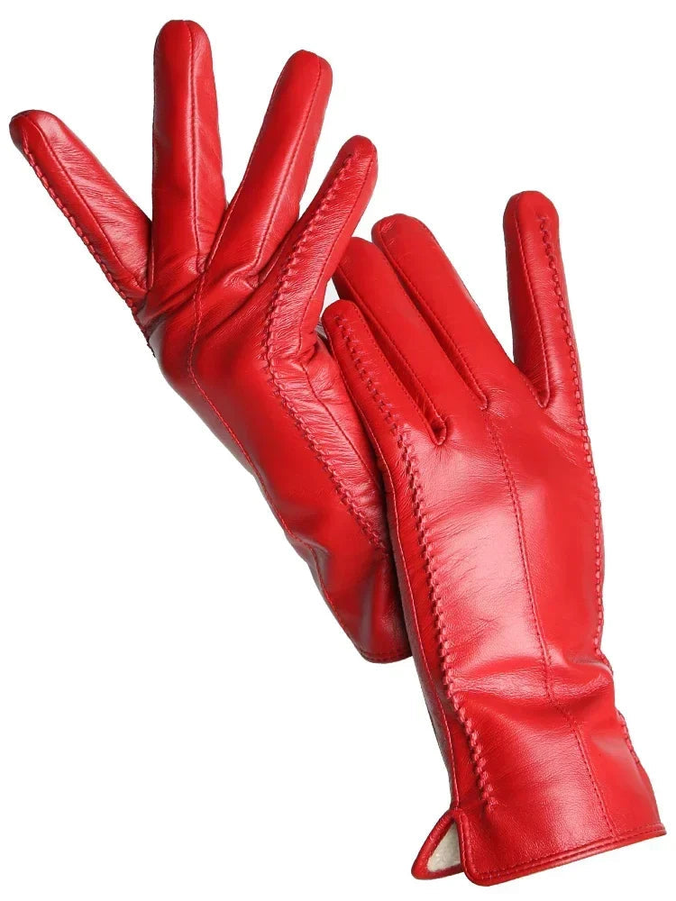 Warme Dames Handschoenen Stijlvol Kunstleer met Zachte Voering 5