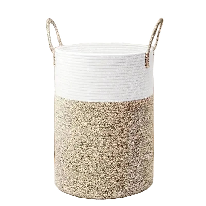 Wasmand met Handgrepen voor Stijlvolle Organisatie en Decoratie 0