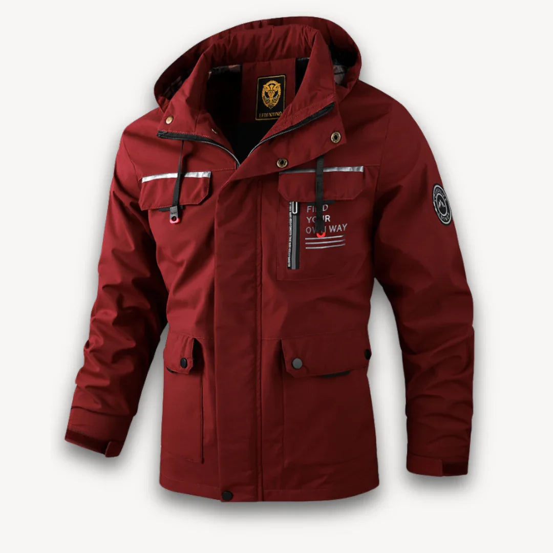 Waterdichte winterjas voor heren met capuchon 3