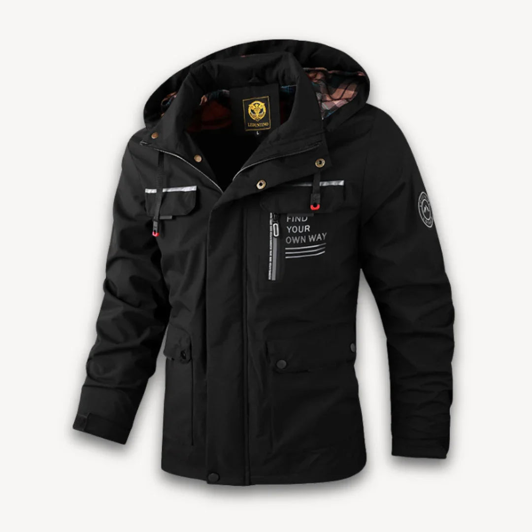 Waterdichte winterjas voor heren met capuchon 4