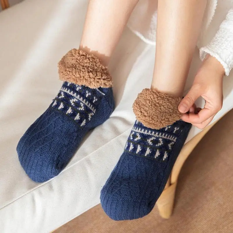 Winterse, warme, antislip huissokken 7