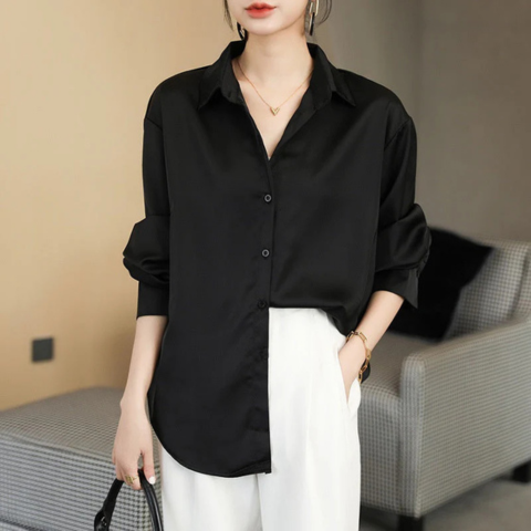 Witte Blouse Dames Lange Mouwen Tijdloos Stijlvol 4
