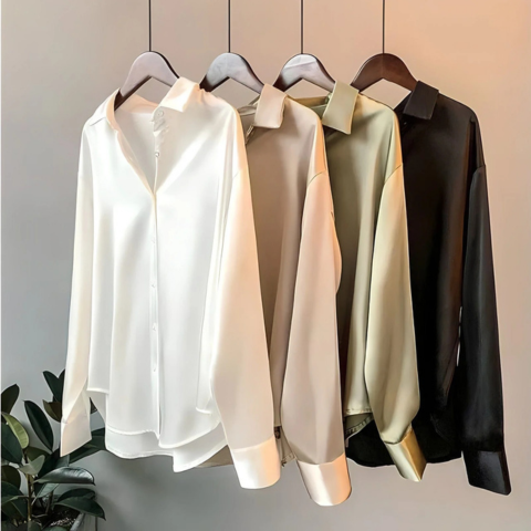 Witte Blouse Dames Lange Mouwen Tijdloos Stijlvol 5