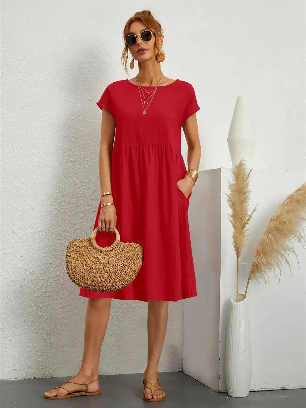 Variant image for Dames Galajurk Elegante Stijl Luxe Materiaal-1