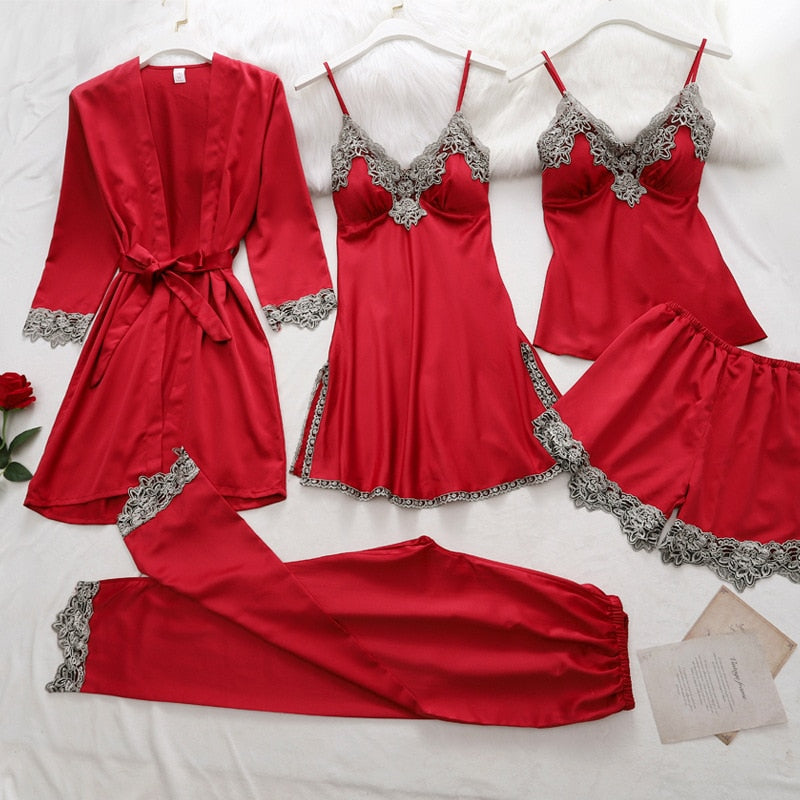 Zachte Zijden Pyjama Set 6