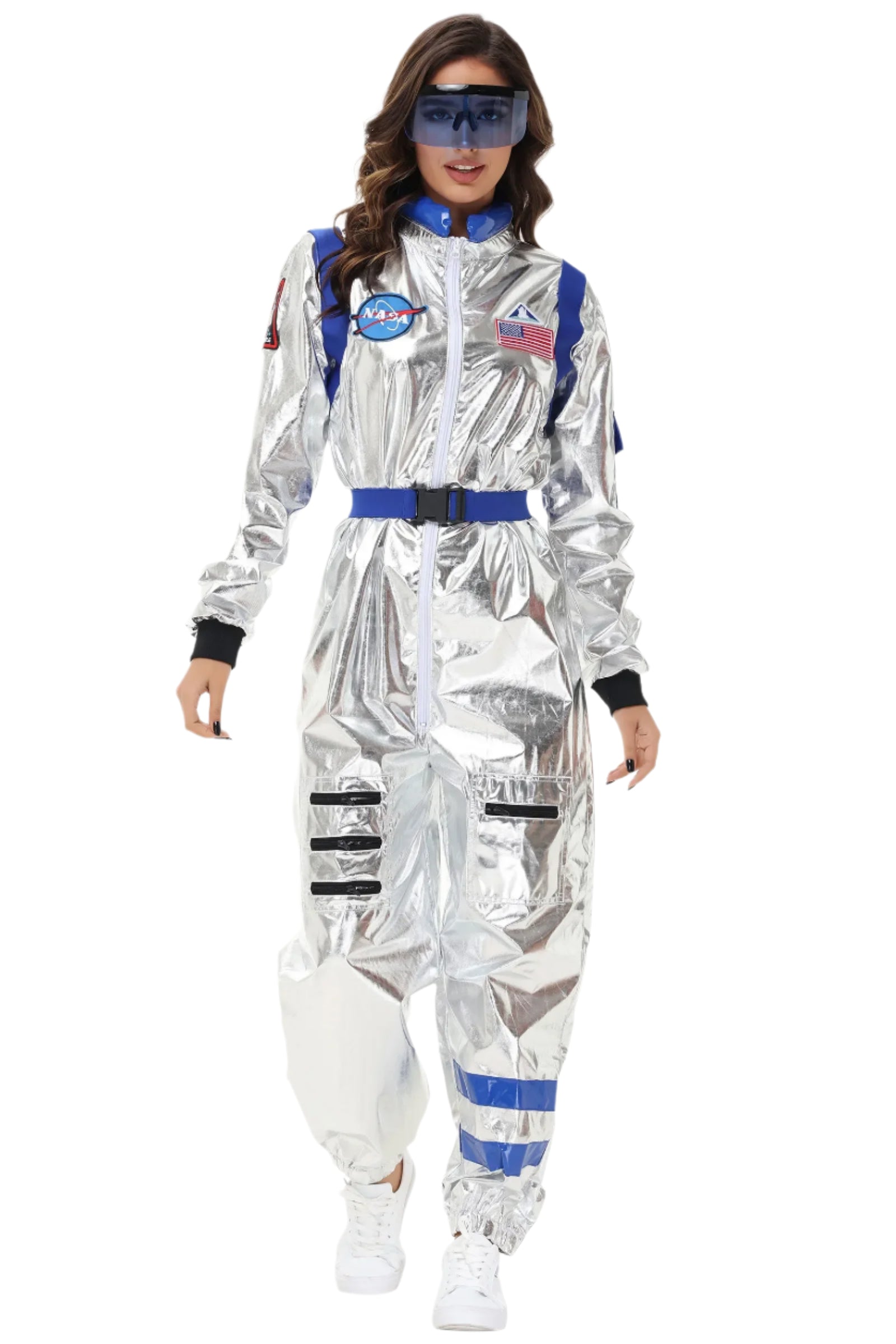 Zilveren Astronauten Kostuum voor Halloween en Themafeesten 11