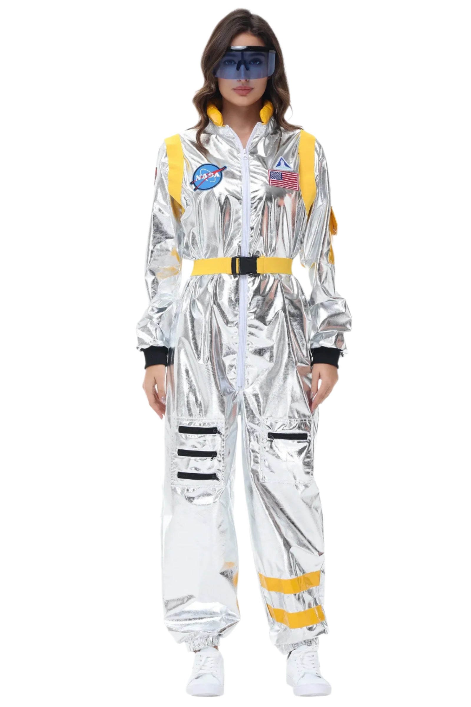 Zilveren Astronauten Kostuum voor Halloween en Themafeesten 8