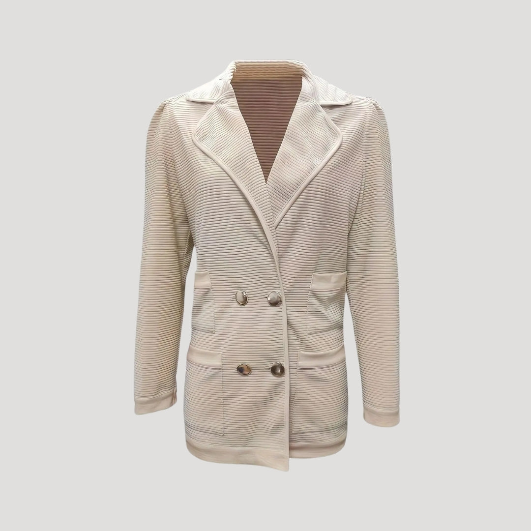 Zwarte Blazer Dames Met Dubbele Snap Stijlvol 3