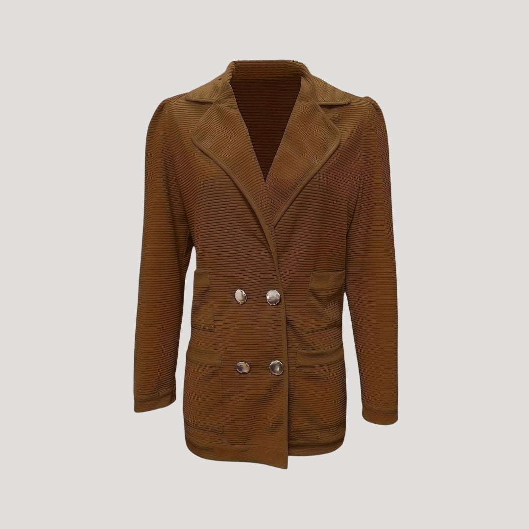 Zwarte Blazer Dames Met Dubbele Snap Stijlvol 4