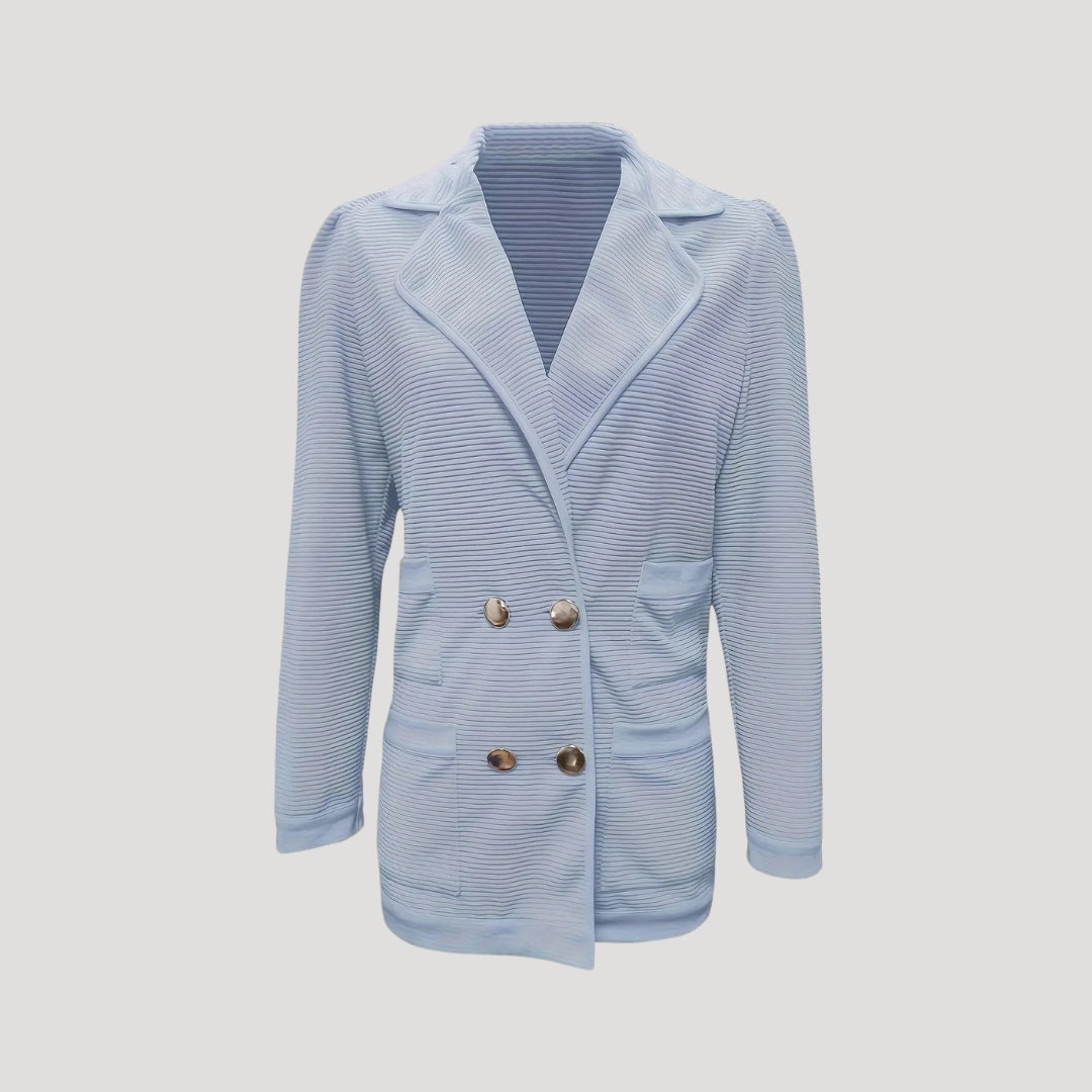 Zwarte Blazer Dames Met Dubbele Snap Stijlvol 5