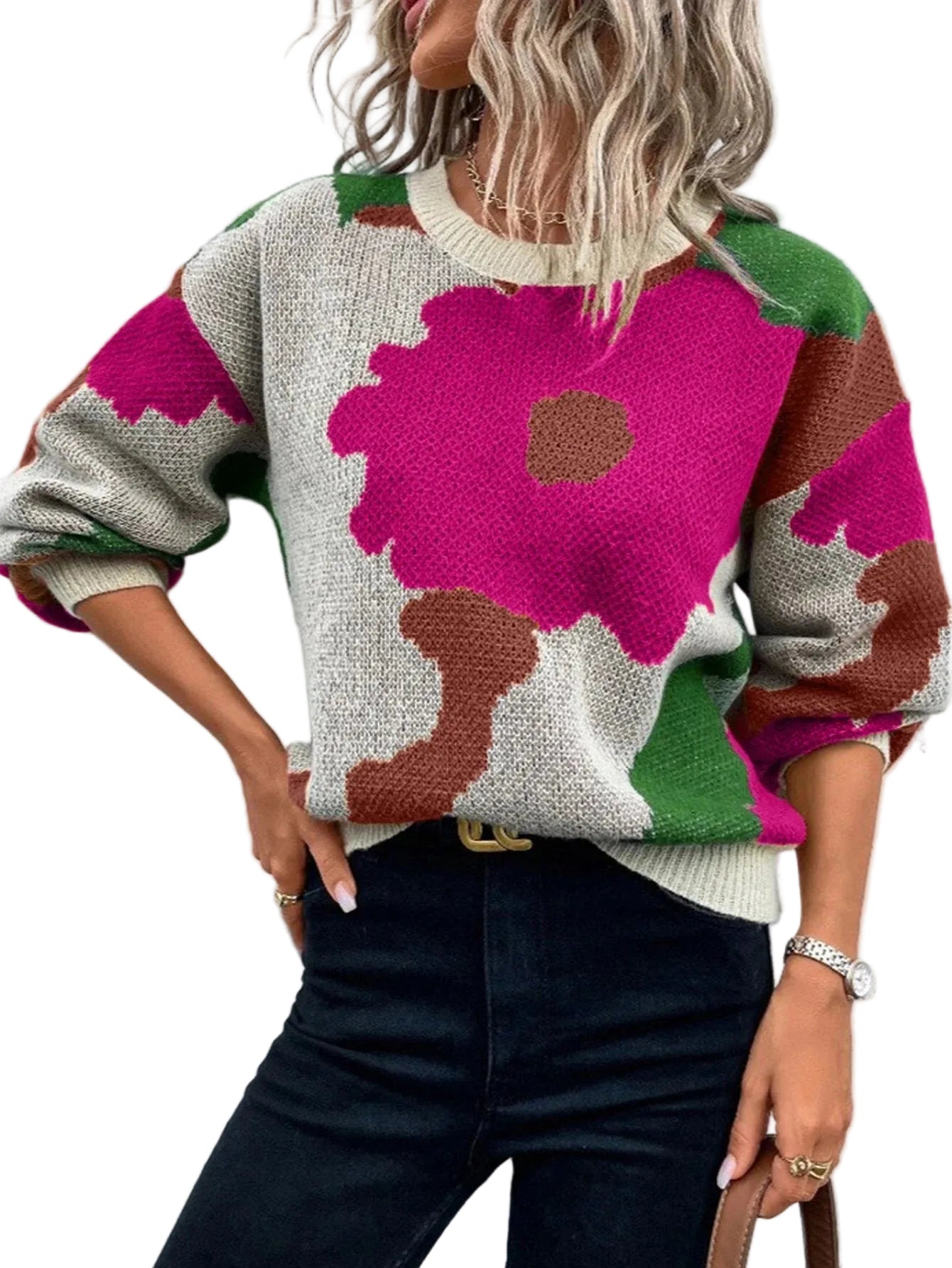 Zwarte Damestrui Met Ballonmouwen Voor Een Trendy Casual Look 0
