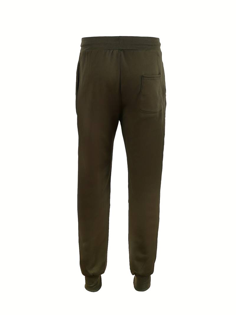 Heren Casual Broek Losse Pasvorm Katoen Met Snoertrek-3