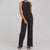 Variant image for Dames Jumpsuit Zwart Elegant Luchtig Met Wijde Pijpen-4