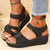 Variant image for Dames Sandalen Zwart Comfortabel Leer Orthopedisch voor Dagelijks Gebruik-1
