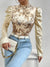 Variant image for Dames Blouse Elegante Satijn Bloempatroon-1