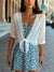Dames Blouse Lente Open Front 100% Katoen Ademend Casual-4