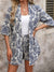 Dames Set Bloemendruk Shirt en Shorts 2 Delige Set Sportkleding Dames Set Katoen-5