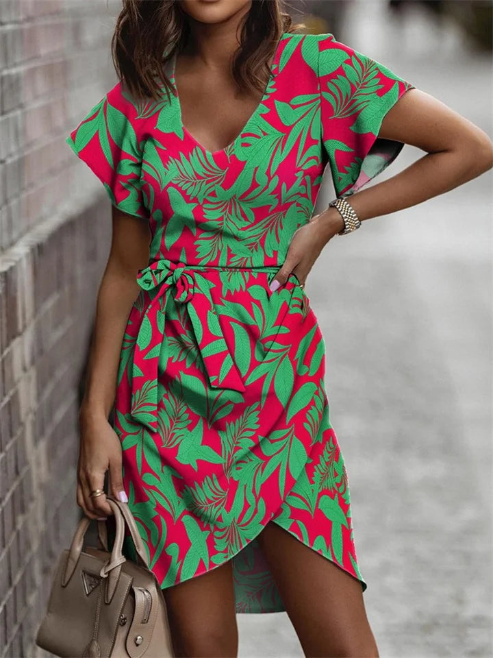Variant image for Dames Zomerjurk Elegante Knielengte Luchtig Materiaal-1