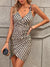 Variant image for Dames Jurk Met Bladpatroon En Binddetail In De Taille, Geschikt Voor Zomerjurkjes-9