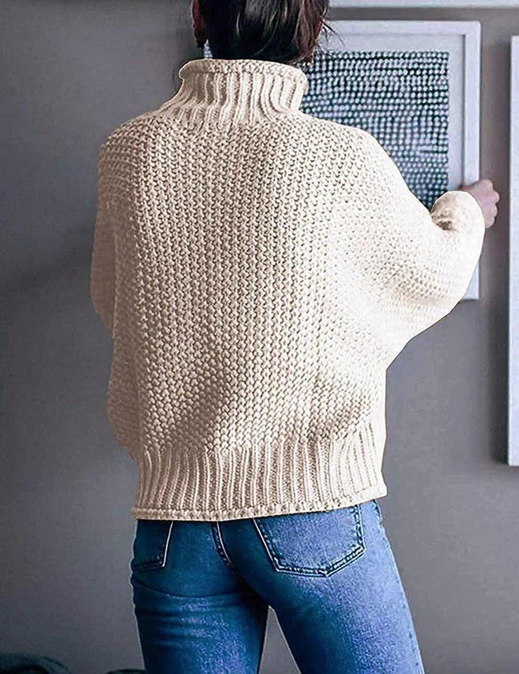 Dames Trui Effen Kleur Lange Mouwen Katoen Polyester 3