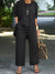 Variant image for Dames Set Drie Delen Casual Vest en Lange Broek Katoenmix-6