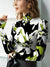 Dames Turtleneck Shirt Bloemprint Lange Mouwen Katoen-3
