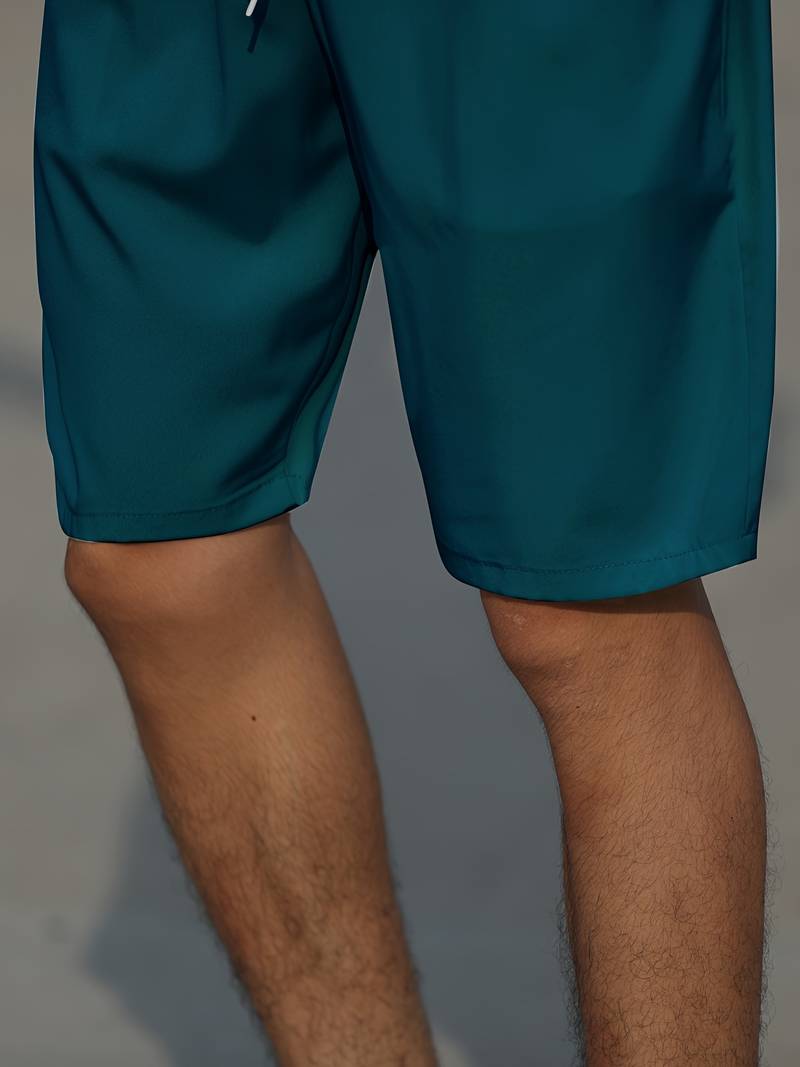 Heren Korte Broek Ademend Katoen Casual met Koordsluiting-6