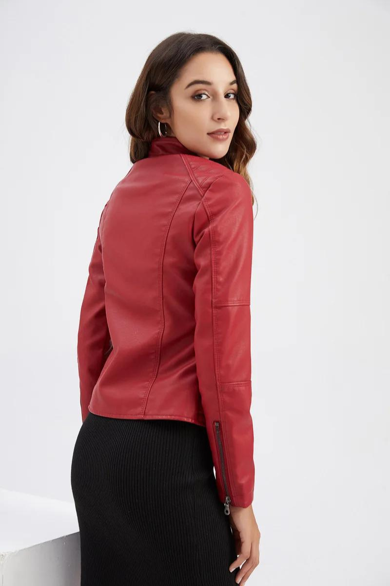 Leren Dames Motorjack
