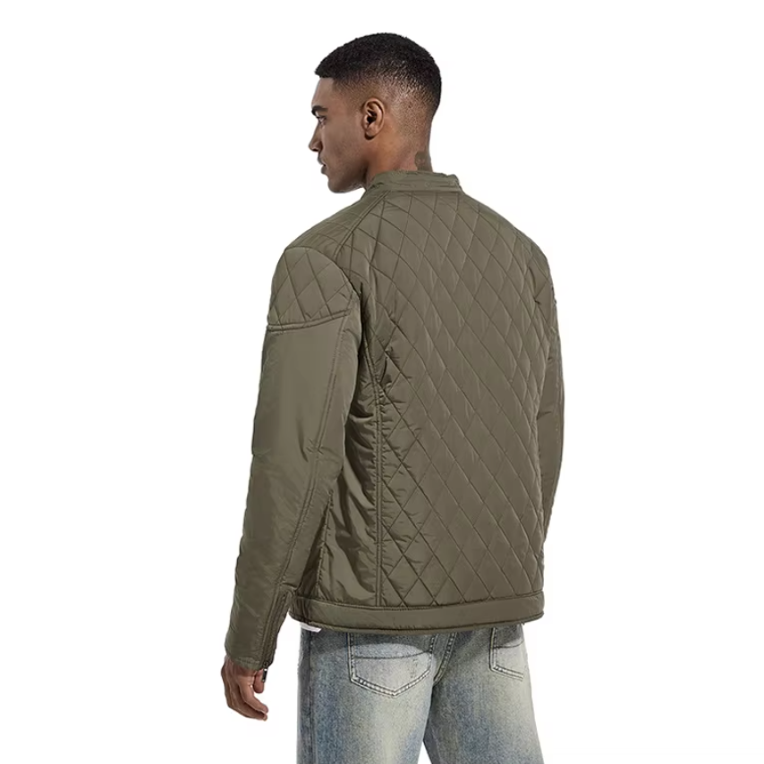 Katoenen gewatteerd bomberjack voor heren