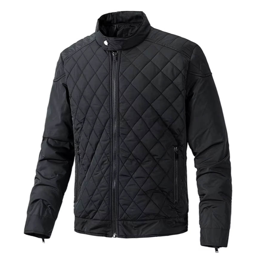 Katoenen gewatteerd bomberjack voor heren