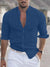 Variant image for Heren Linnen Shirt Casual Ademend 100% Linnen-11