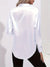 Dames Shirt Lange Mouwen Knoopbalk Katoenmix-2