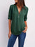 Variant image for Dames Blouse Casual Met Roll-Up Mouwen En Halve Rits Katoen-41