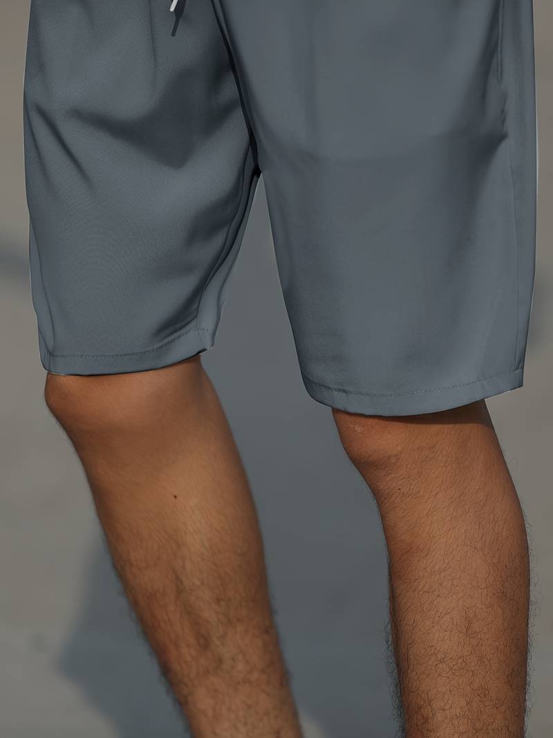 Heren Korte Broek Ademend Katoen Casual met Koordsluiting-5
