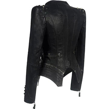 Dames Leren Jasje Elegante Stijl Premium voor Casual en Formele Outfits-2