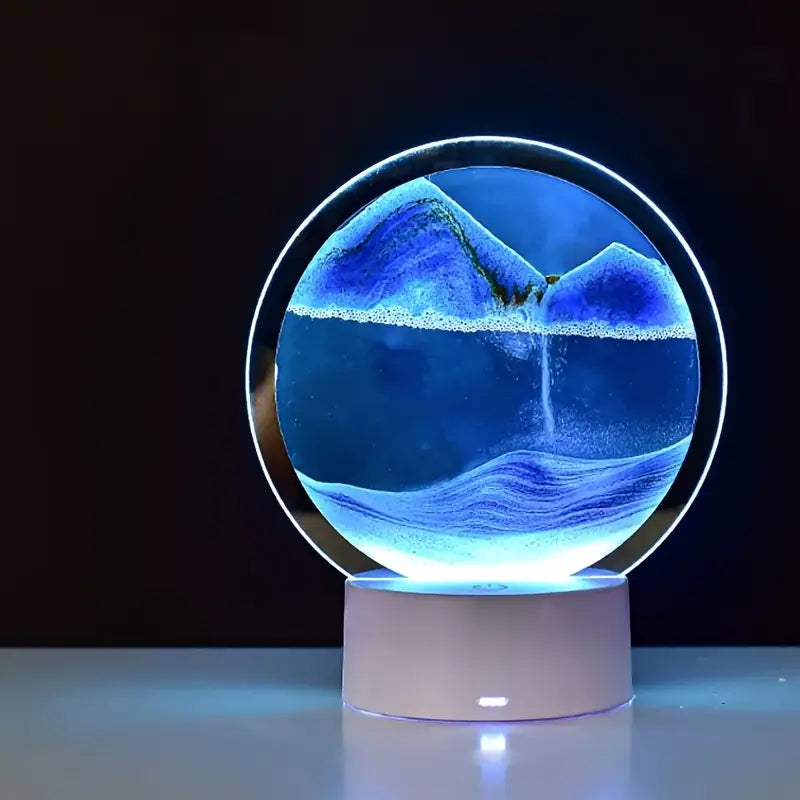 Zandlamp RGB Hoogwaardig Glas Hypnotiserende Decoratie 15 cm-1