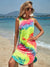 Dames Jurk Batik Ronde Halslijn 100% Katoen Boho Chic-3