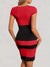 Dames Kleurblokjurk Figuur-hugging Polyester voor Zomer-6