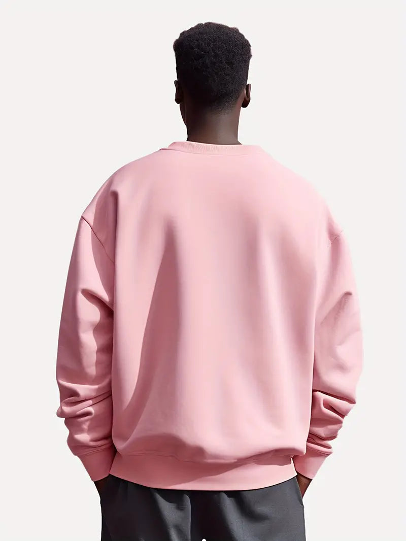 Heren Trui Cirkelvormig Design Katoenmix voor Casual en Semi-Formele Gelegenheden-2