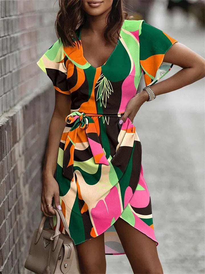 Variant image for Dames Zomerjurk Elegante Knielengte Luchtig Materiaal-33