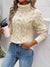 Variant image for Dames Turtleneck Trui Kabelpatroon 100% Acryl Comfortabele Hoge Kraag-41